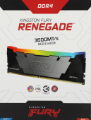Память DDR4 8GB 3600MHz Kingston KF436C16RB2A/8 Fury Renegade RGB RTL Gaming PC4-28800 CL16 DIMM UDIMM 288-pin 1.35В dual rank с радиатором Ret