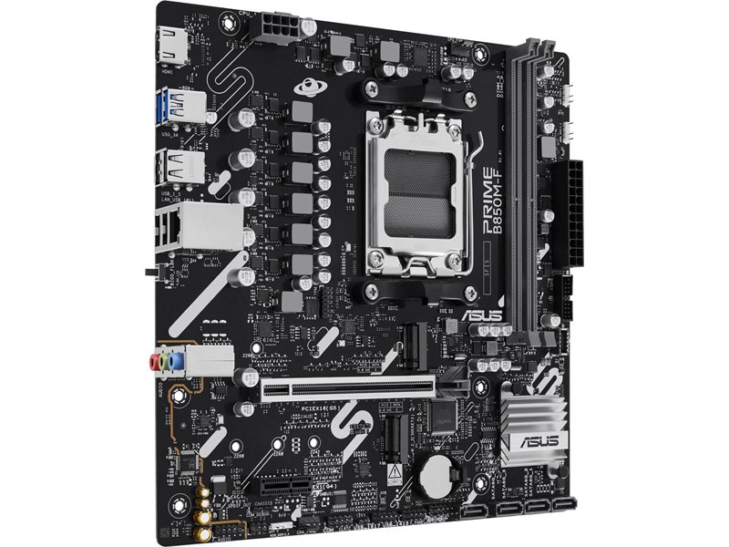 Материнская плата Asus PRIME B850M-F Socket AM5 AMD B850 2xDDR5 mATX AC`97 8ch(7.1) GbLAN RAID+VGA+HDMI