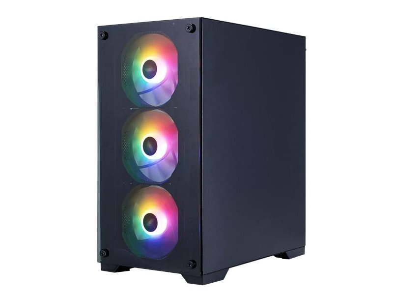 корпус 1STPLAYER FIREBASE X2-M / mATX / 4x120mm FRGB fans / X2-M-BK-4F1