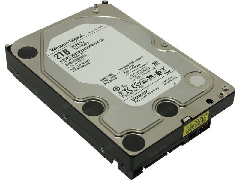 Жесткий диск/ HDD WD SATA Server 2Tb 3.5" 7200 6Gb/s 128Mb (clean pulled) 1 year warranty (replacement MG10ADA200E, ST2000NM000B, ST2000NM017B, ST2000NM000A)