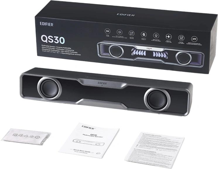 Колонки Edifier QS30 2.0 черный 5Вт BT