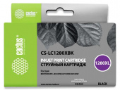 Картридж струйный Cactus CS-LC1280XBK черный (62мл) для Brother MFC-J6510/6910DW с чипом