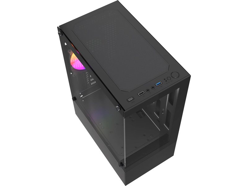 Корпус Accord ACC-285-02B черный без БП mATX 5x120mm 1xUSB2.0 1xUSB3.0 audio