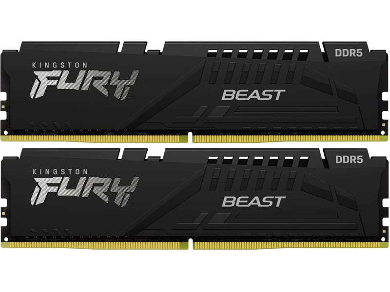 Память DDR5 2x8GB 5200MHz Kingston KF552C40BBK2-16 Fury Beast RTL Gaming PC5-41600 CL40 DIMM UDIMM 288-pin 1.25В single rank с радиатором Ret