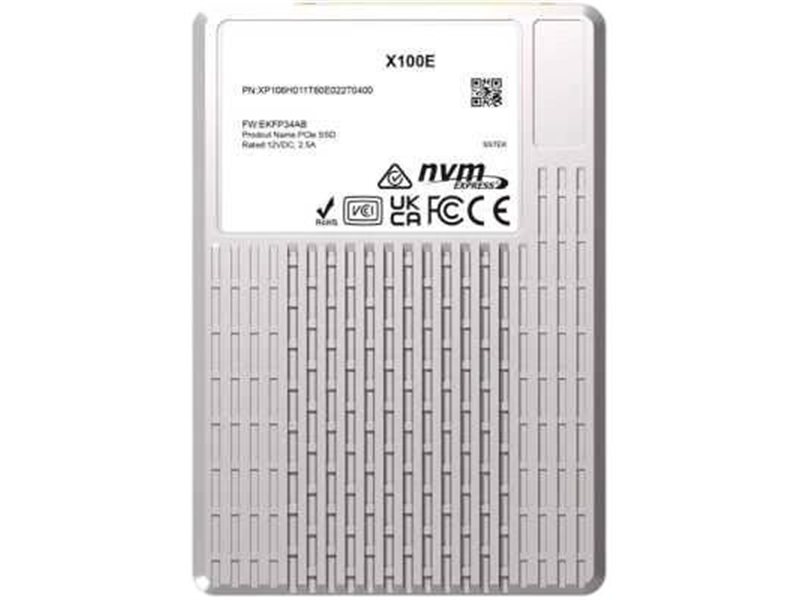 Серверный диск/ Phison SSD X100E, 6400GB, U2/U3, NVMe, PCIe Gen4x4, R/W 7000/6800MB/s, R/W 1600K/450K IOPs, TBW 35040, DWPD3, non-OPAL, dual port