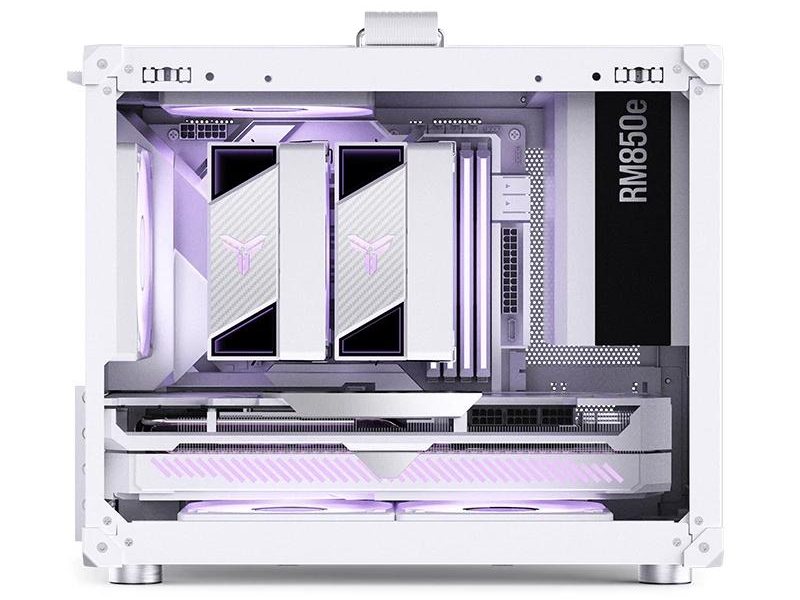 Корпус без блока питания/ Case JONSBO C6 MAX Handle, Mini-Tower, TG, no fan, 1xUSB-A 3.0 + 1xUSB-C 3.1, mATX, mITX White