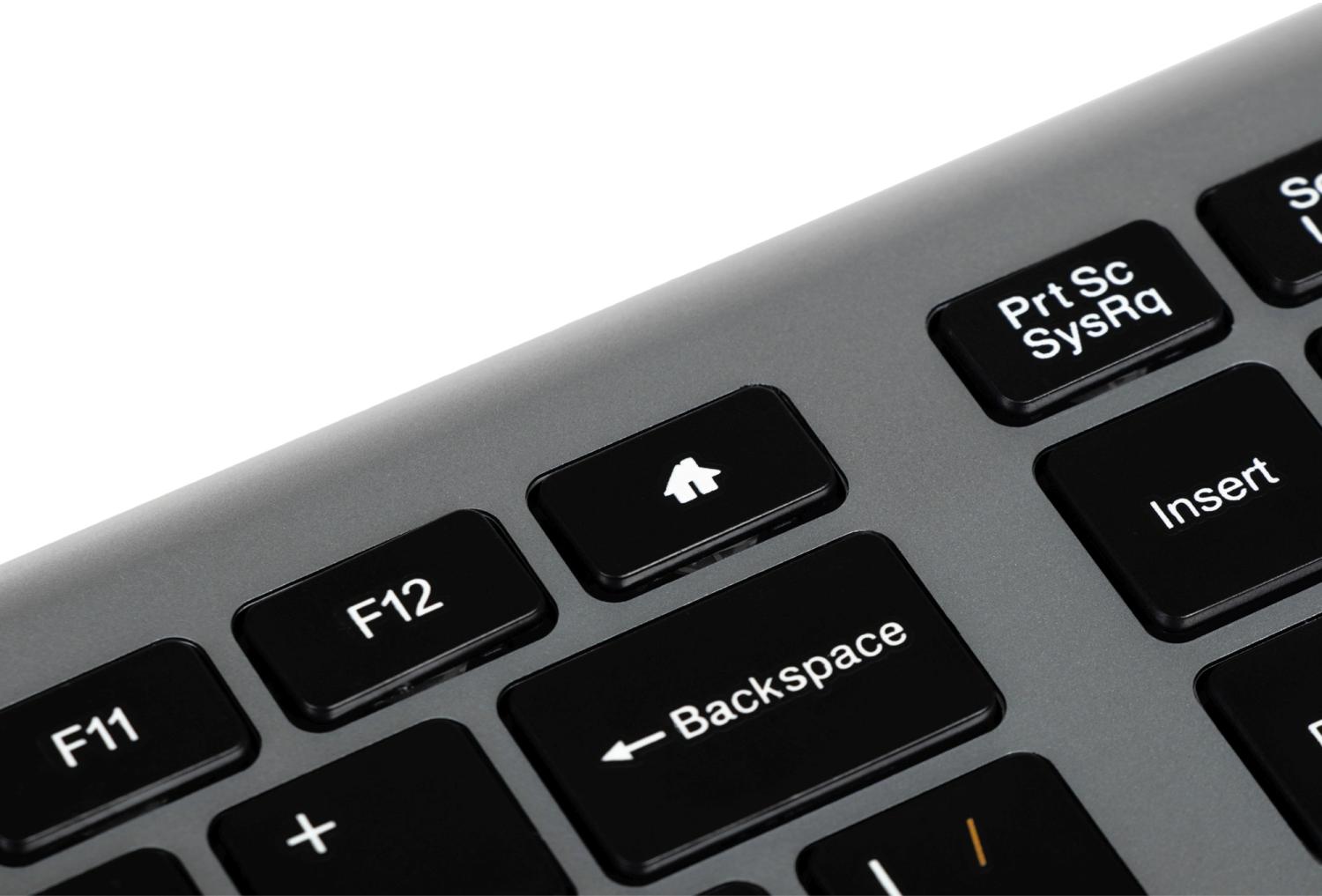 Клавиатура Оклик 890S серый USB беспроводная slim (1196549)