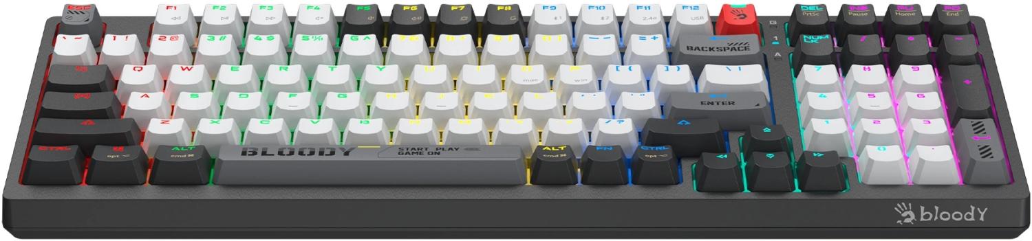 Клавиатура A4Tech WS98 механическая черный/серый USB беспроводная BT/Radio for gamer LED