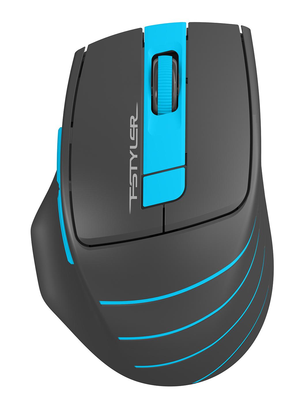 Мышь A4Tech Fstyler FG30S серый/синий оптическая 2000dpi silent беспров. USB 5but (FG30S BLUE)