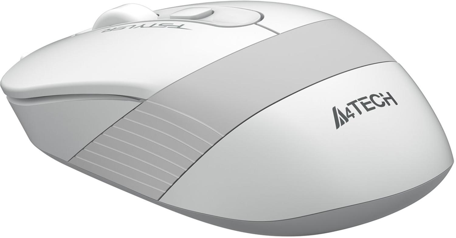 Мышь A4Tech Fstyler FM10S белый/серый оптическая 1600dpi silent USB 3but (FM10S USB WHITE)