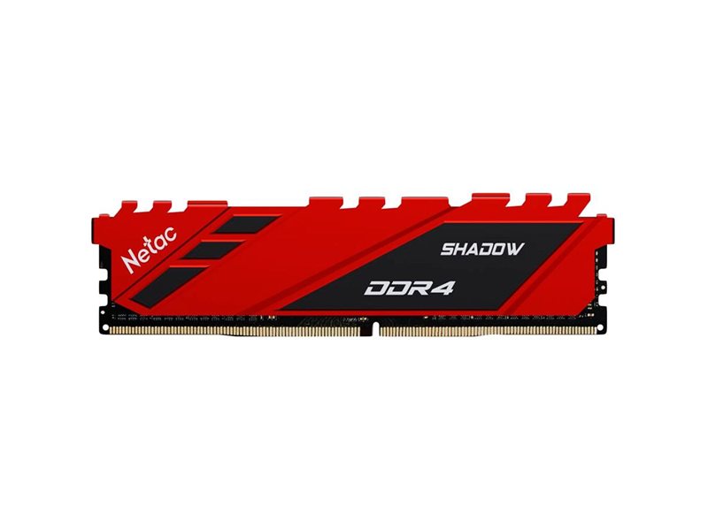 Оперативная память Netac Shadow 8GB DDR4-3600 (PC4-28800) C18 18-22-22-42 1.35V XMP Memory module (DIMM) Red