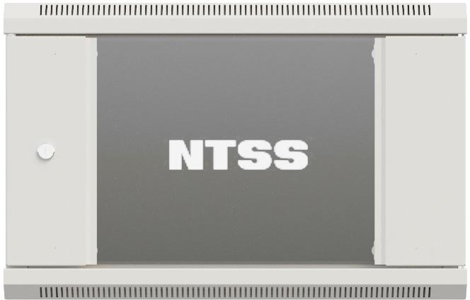 Шкаф коммутационный NTSS Премиум (NTSS-W9U6045GS-2) настенный 9U 600x450мм пер.дв.стекл 60кг серый 365мм 20кг 220град. 500мм IP20 сталь