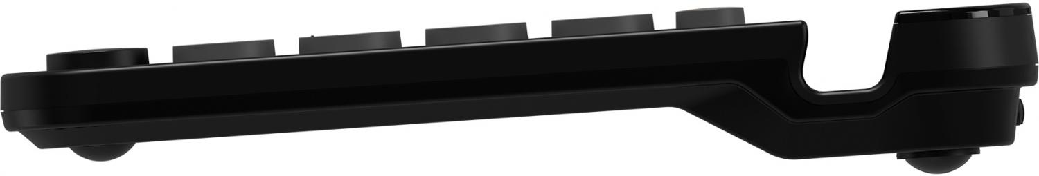 Клавиатура A4Tech FBK30 черный/серый USB беспроводная BT/Radio slim Multimedia (FBK30 BLACKCURRANT)