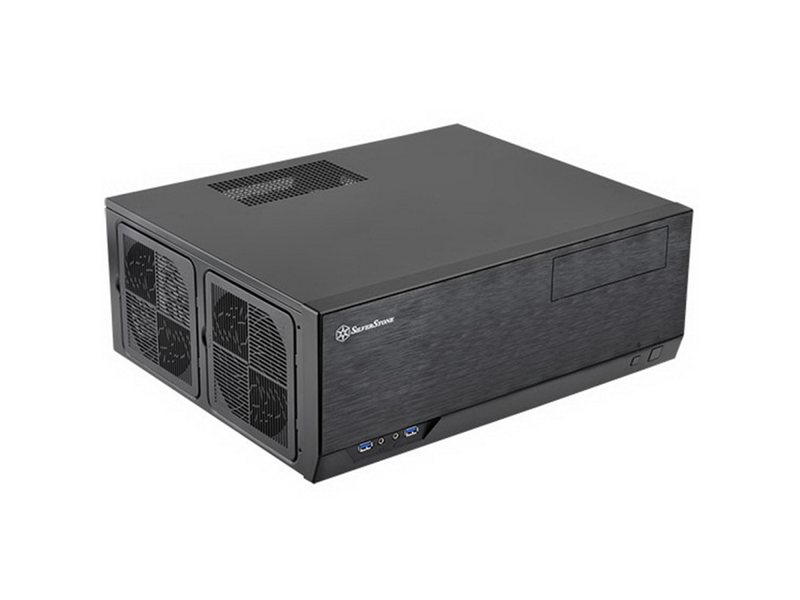 Корпус Silverstone SST-GD09B Grandia HTPC ATX Computer Case, Silent High Airflow Performance, black (221280)