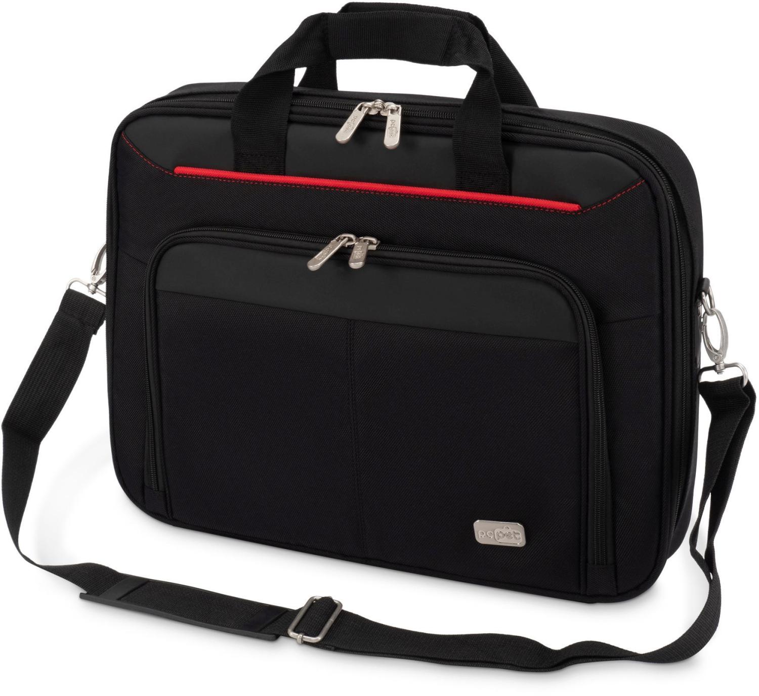 Сумка для ноутбука 15.6" PC Pet PCP-A9015BK черный/красный нейлон