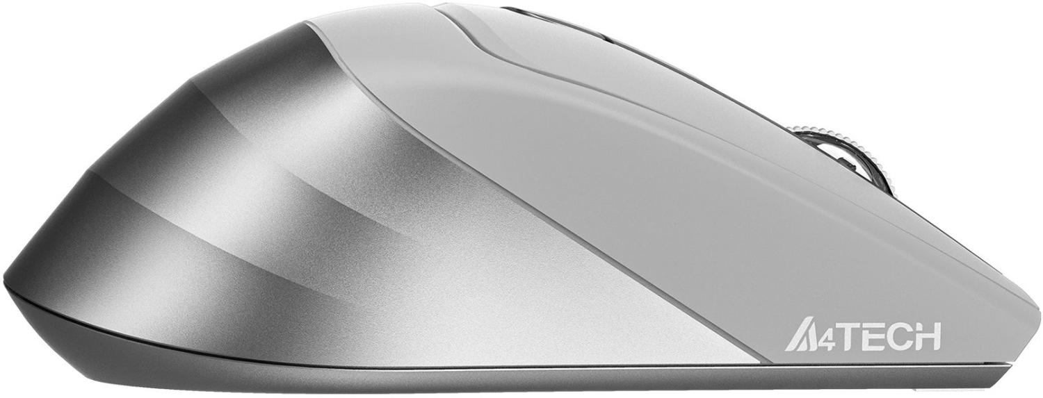 Мышь A4Tech Fstyler FB35S белый/серый оптическая 2000dpi беспров. BT/Radio USB для ноутбука 5but (FB35S USB ICY WHITE)
