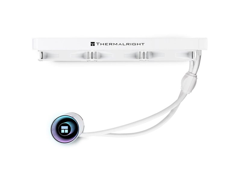 Водяное охлаждение для процессора/ Water Cooling System Thermalright Frozen Notte 360 White Argb V2 (360mm, White, ARGB/ Fans: 3x120mm, 72.37CFM, 27.7dBA, 2000RPM/ Pump height 54mm, 28dBA, 5300RPM, Rad thickness 27mm/ S: 1200, 1700, 1851, 2011, 2066, 115X