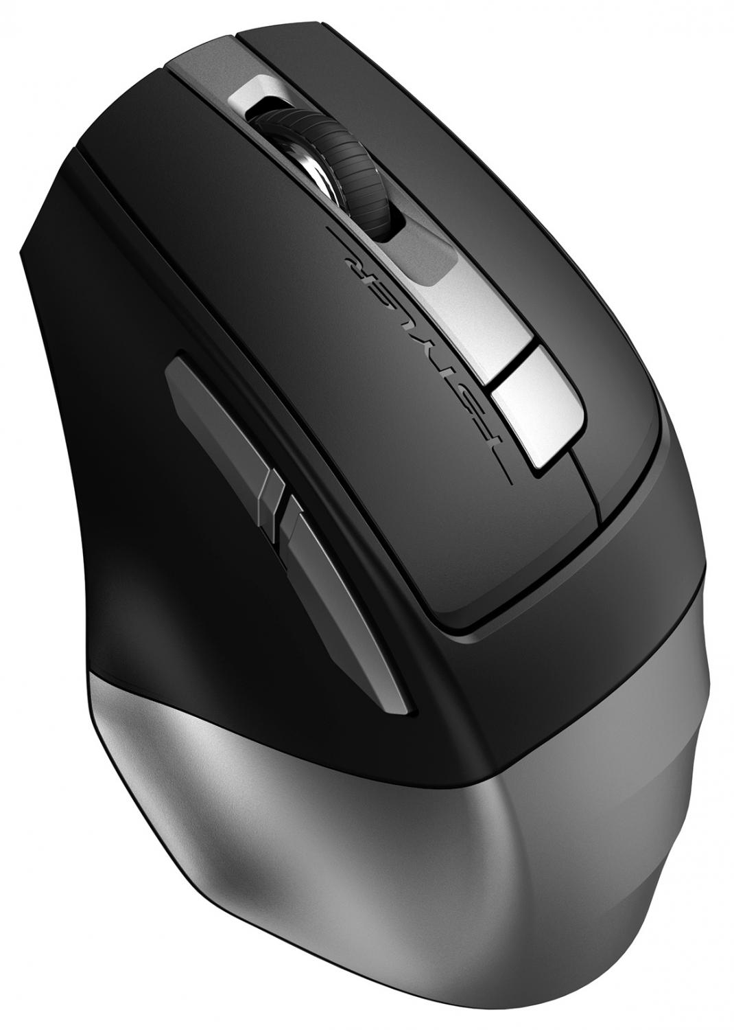 Мышь A4Tech Fstyler FB35C серый/черный оптическая 2000dpi беспров. BT/Radio USB 6but (FB35C SMOKY GREY)