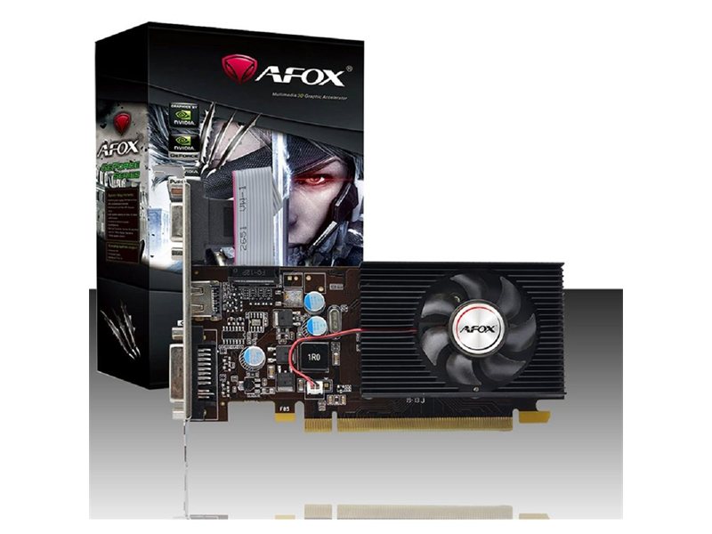 Видеокарта AFOX G210 LP 1GB, DDR3 64-bit, VGA/DVI/HDMI  PASSIVE LP (AF210-1024D3L5) RTL