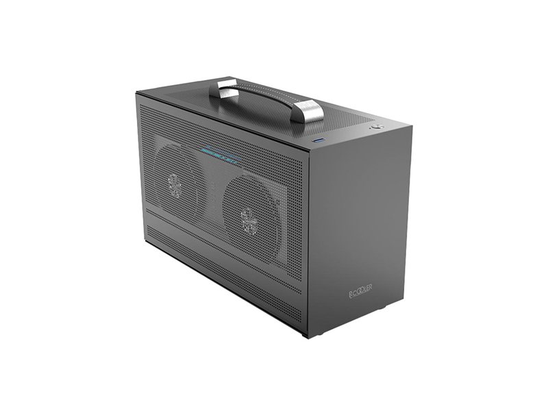 Корпус без блока питания/ Case PCCooler I100 PRO MESH GY, Micro-Tower, Mesh, no fans, 1xUSB 3.0, SFX PSU Support, mITX Grey