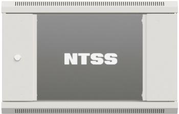 Шкаф коммутационный NTSS Премиум (NTSS-W18U6045GS-2) настенный 18U 600x450мм пер.дв.стекл 60кг серый 350мм 30.5кг 220град. 900мм IP20 сталь