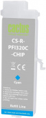 Картридж перезаправляемый струйный Cactus CS-R-PFI320C-CHIP PFI-320C голубой (260мл) для Canon imagePrograff TM-200/200MFP/205/300/300MFP/305/250/255/350/355 с чипом