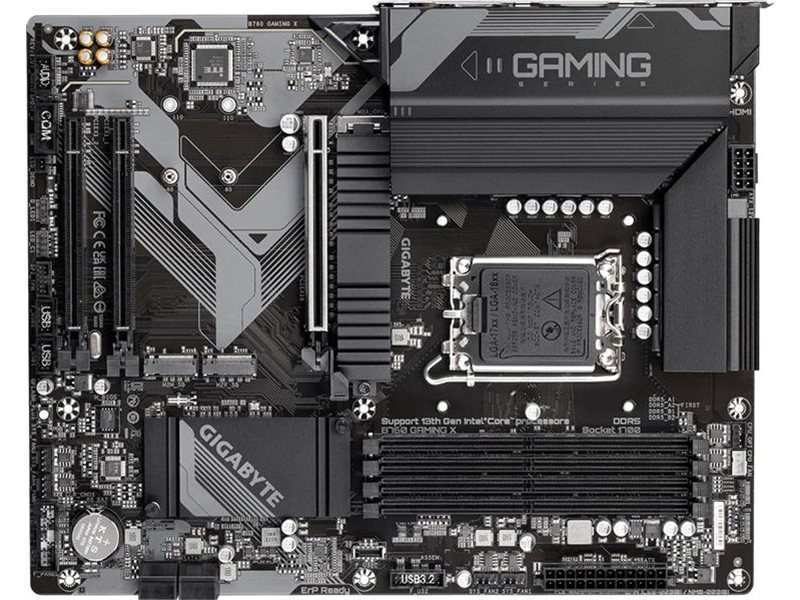 Материнская плата MB GIGABYTE INTEL B760 s1700, 4xDDR5(192GB), HDMI 2.0/DP, 1xPCIe 4.0x16, 2xPCIe 3.0x16, 1xLAN (2.5GbE), 4xSATA 6Gb/s, 3xM.2, 1xUSB-C, 2xUSB 3.2, 5xUSB 2.0, ATX