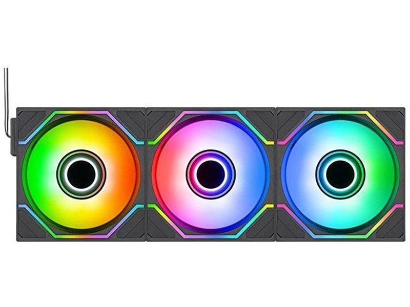 Вентилятор для корпуса Thermaltake Swafan 120 EX Infinity ARGB 120х120x25 черный 4-pin 32дБ (CL-F264-PL12SW-A) Ret