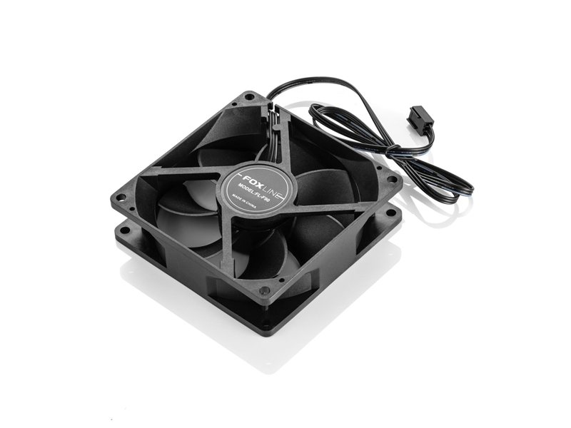 Охлаждение корпуса/ Case Cooler Foxline FL-F90, 90mm, 3pin connector Black