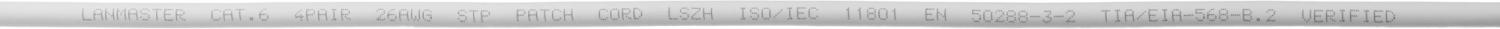 Патч-корд Lanmaster LAN-PC45/S6-3.0-GY FTP RJ-45 вил.-вилка RJ-45 кат.6 3м серый LSZH (уп.:1шт)
