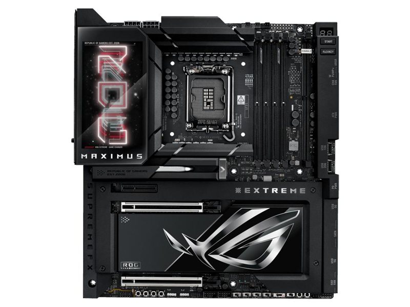 Материнская плата ASUS ROG MAXIMUS Z890 EXTREME LGA1851 E-ATX 4xDDR5 2xPCIEx16 PCIEx4 4xM.2 2xThunderbolt 2xUSB-C HDMI 2.5GLAN 10GLAN Wi-Fi 7