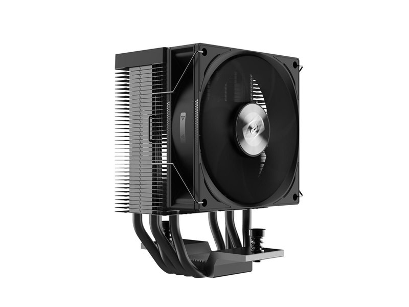 Кулер для процессора/ CPU Cooler PCCooler R400 (180W, 4-pin PWM, 133mm, Al/Cu, 4x6mm, 1x92mm, 40.94CFM, 30dBA, 2200RPM, S: 1851/1700/1200/115X, AM5/AM4, black)