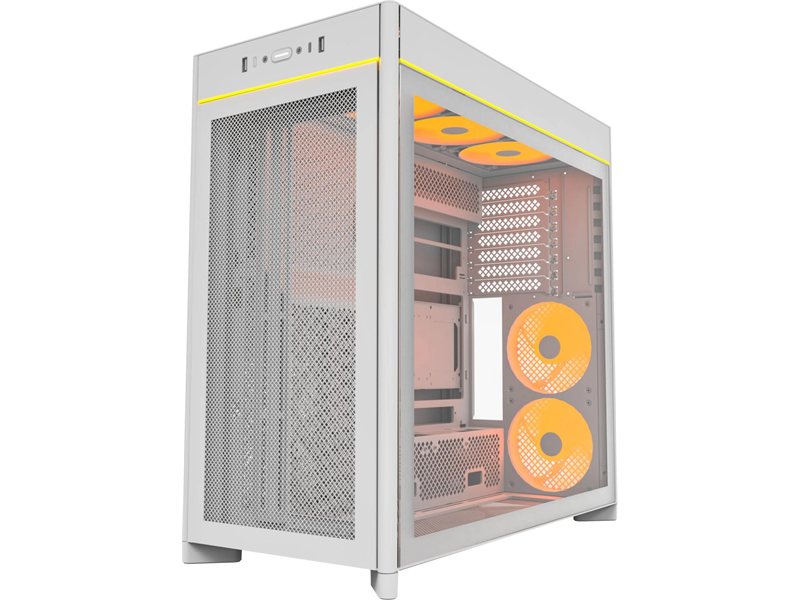 Корпус Montech HS01 Pro белый без БП ATX 6x120mm 2x140mm 2xUSB3.0 audio