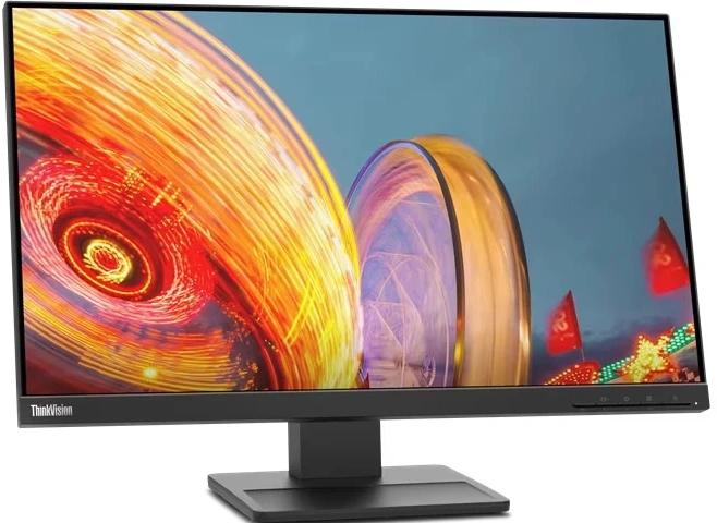 Монитор Lenovo 23.8" ThinkVision E24q-20 черный IPS 4ms 16:9 HDMI M/M матовая HAS Piv 1000:1 300cd 178гр/178гр 2560x1440 75Hz DP 2K 5.05кг
