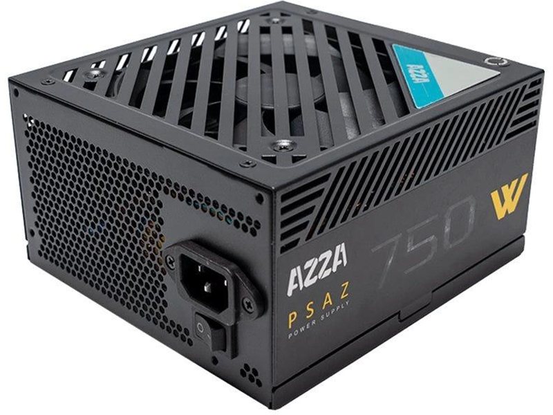 Блок питания Azza ATX 750W PSAZ-750W 80+ bronze (20+4pin) APFC 120mm fan 5xSATA RTL