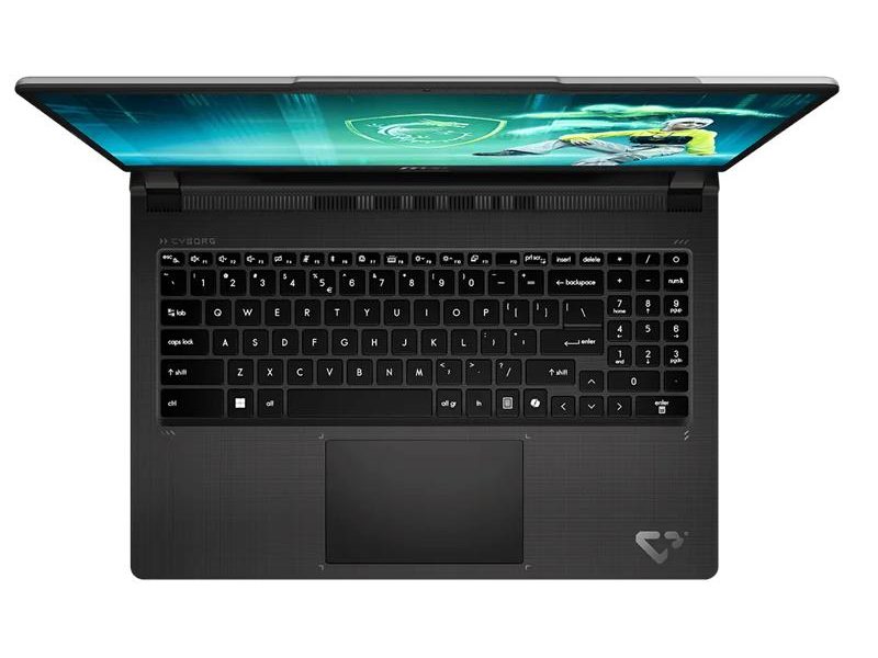 Ноутбук MSI Cyborg 15 C2WFO-498XRUY Core 7 240H 15.6" FHD (1920 x 1080) IPS-Level 144Hz, DDR4 16GB (8GB*2),512GB SSD,NV RTX 5060 8GB GDDR7,backlight,60Whr,1.98kg,1y,DOS,Platinum Gray