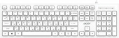 Клавиатура Acer OKW503 белый USB Multimedia (ZL.KBD11.00Q) кабель 1.8м