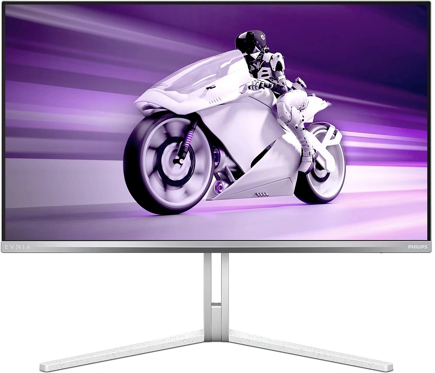 Монитор Philips 26.5" Evnia Gaming 27M2N8500 белый QD OLED LED 16:9 HDMI M/M матовая HAS Piv 1500000:1 250cd 178гр/178гр 2560x1440 360Hz G-Sync FreeSync DP 2K USB 7.35кг