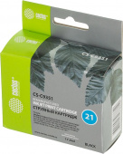 Картридж струйный Cactus CS-C9351 №21 черный (17мл) для HP DJ 3920/3940/D1360/D1460/D1470/D1560/D2330/D2360/D2430/D2460/F370/F375/F380/F2180/F2187/F2224/F2280/F2290/F4140/F4172/F4180/F4190 с чипом