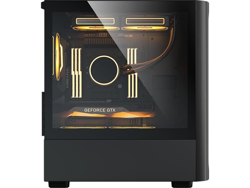 корпус Formula V Line Air Mesh G3 Plus Black, MATX, Type-C*1, USB3.0*2, FRONT 3x120mm FRGB, REAR 1x120mm FRGB