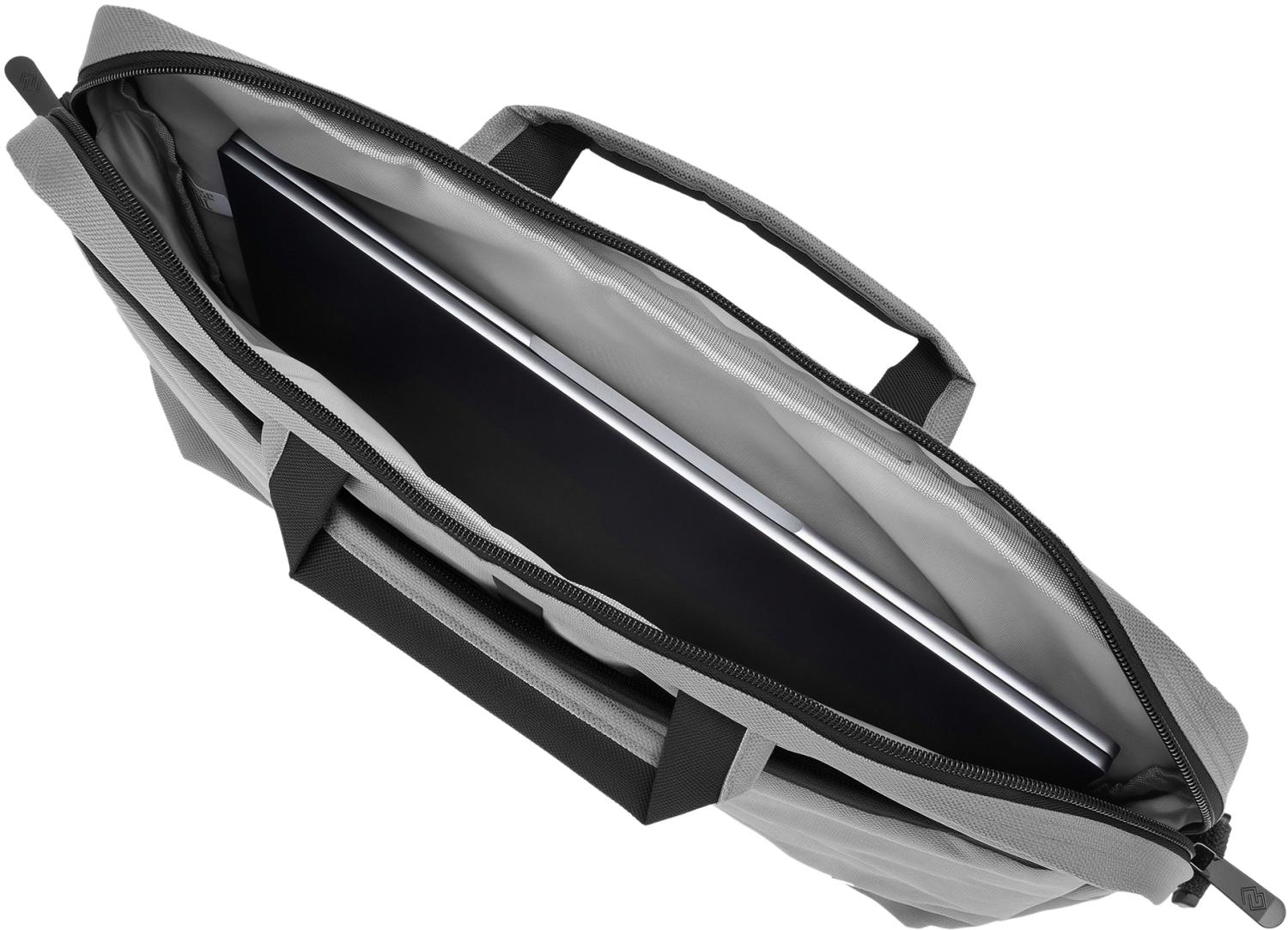 Сумка для ноутбука 17.3" Digma W-210 серый/черный полиэстер (W210GBK)