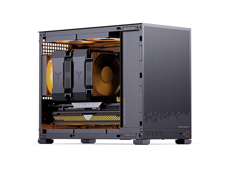 Корпус без блока питания/ Case JONSBO D32 STD, Mini-Tower, TG, no fan, 1xUSB-A 3.0 + 1xUSB-C 3.1, mATX, mITX Black