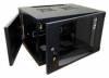 Шкаф коммутационный Lanmaster Next (TWT-CBWNG-6U-6X4-BK) настенный 6U 550x450мм пер.дв.стекл 60кг черный 13кг 329мм