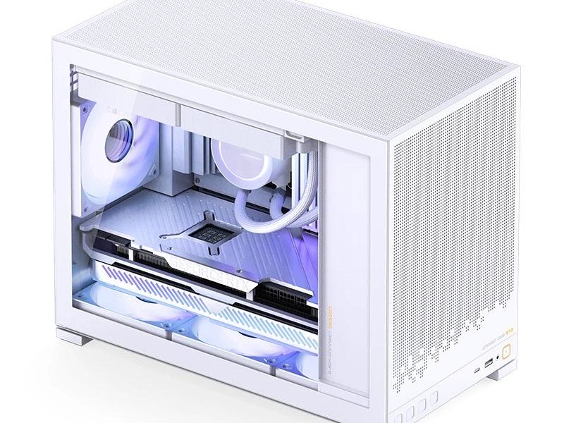 Корпус без блока питания/ Case JONSBO D32 STD, Mini-Tower, TG, no fan, 1xUSB-A 3.0 + 1xUSB-C 3.1, mATX, mITX White