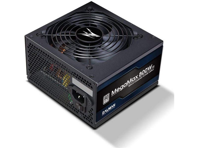 Блок питания Zalman ATX 800W ZM800-TXII V2 80+ (20+4pin) APFC 120mm fan 8xSATA RTL