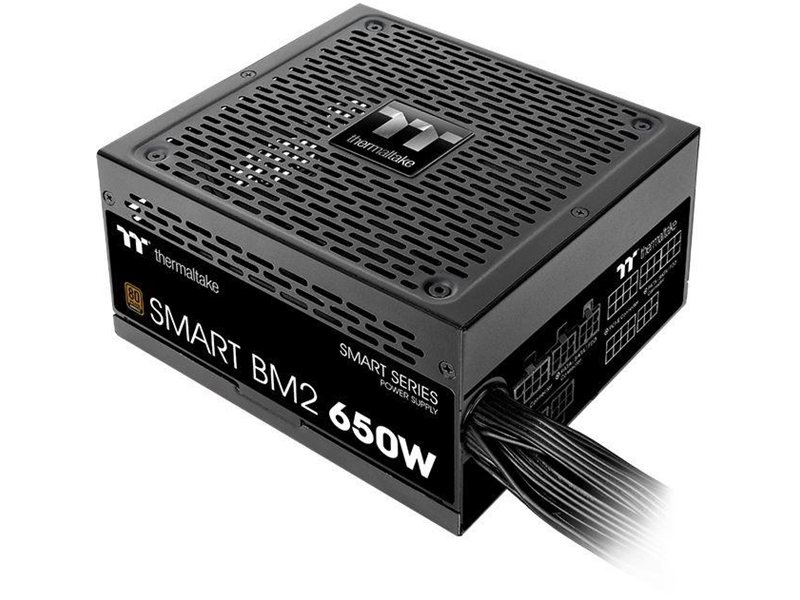 Блок питания Thermaltake ATX 650W SMART BM2 80+ bronze 24pin APFC 140mm fan 6xSATA Cab Manag RTL