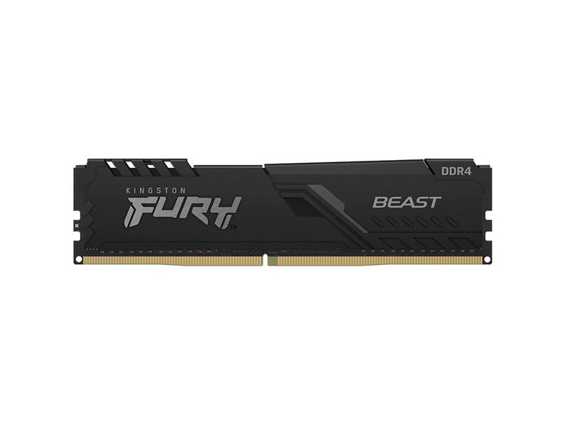 Модуль памяти Kingston FURY Beast Black Gaming Memory KF432C16BB/4 4GB DDR4 3200 DIMM Non-ECC, CL16, 1.35V, 512x8, RTL, (319941)