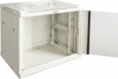 Шкаф коммутационный Lanmaster PRO (TWT-CBWPG-12U-6X4-GY) настенный 12U 600x450мм пер.дв.стекл 60кг серый 350мм 635мм IP20 металл