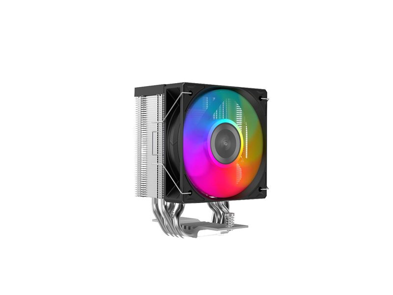 Кулер для процессора/ CPU Cooler SAMA X40L (200W, 4-pin PWM, 133.5mm, 4x6mm, ARGB, 1x100mm, 50.1CFM, 35.2dBA, 2600RPM, S: 1851/1700/1200/115X, AM5/AM4, silver)