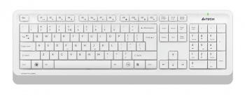 Клавиатура + мышь A4Tech Fstyler FG1010 клав:белый/серый мышь:белый/серый USB беспроводная Multimedia (FG1010 WHITE)